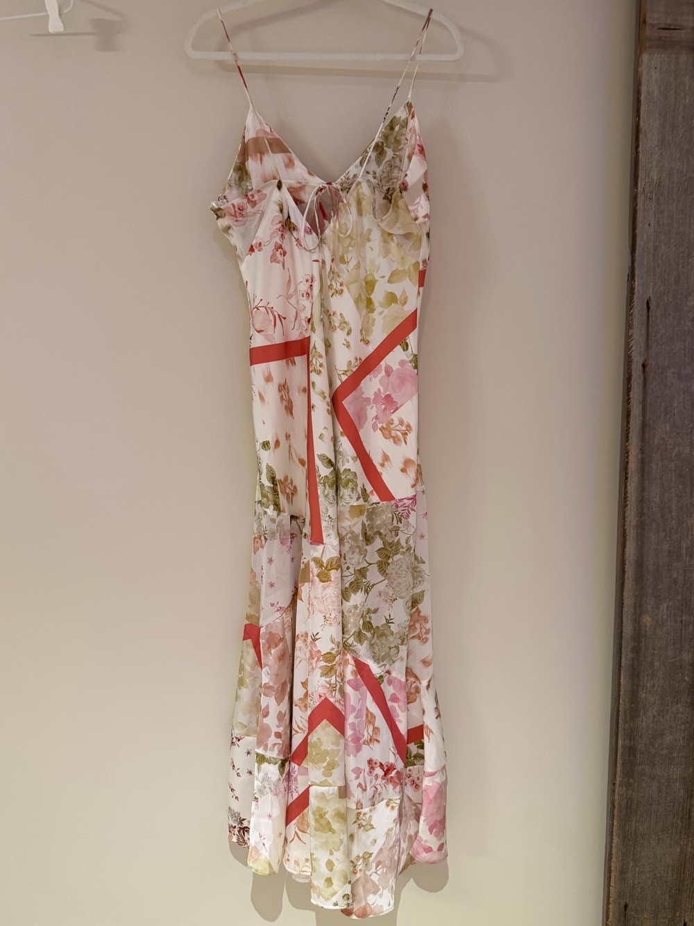Zara Semi-Sheer Mixed Print Dress